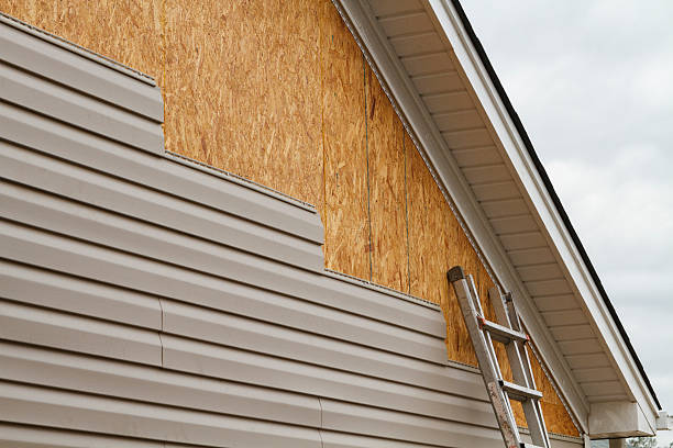 Professional Siding Repair technician working in Mason, TX
